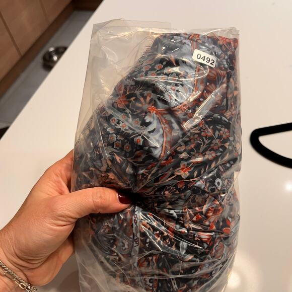 BCBGMAXAZRIA Adele Floral Wrap Dress Size XS - Picture 8 of 8